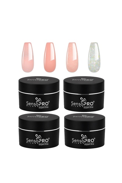 SensoPRO Milano Σετ 4 τεμαχίων Construction Gel Expert Line - SensoPRO Milano...