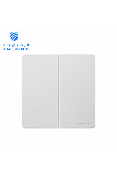 BAHRA مفتاح ثنائي ابيض من بحره يانا 10 امبير 7*7 ايطار كامل