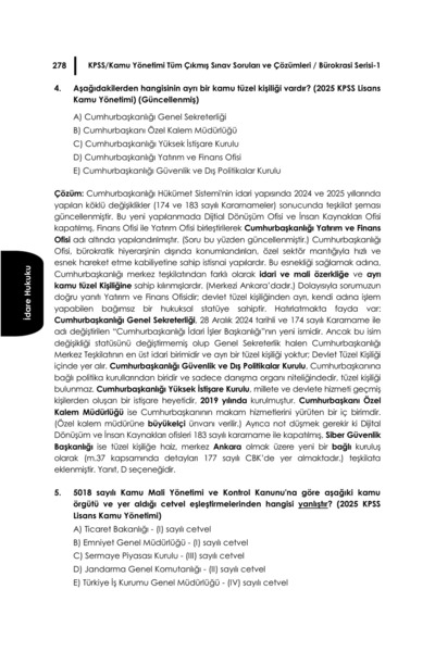 Felix Kitap Kamu Yönetimi KPSS Çıkmış Tüm Sorular Tamamı Çözümlü (2026 Basım )