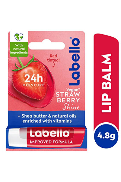 LABELLO Strawberry Flavor Shiny Lip Balm