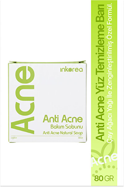 inkorea Acne Karşıtı Ve Yağ Dengeleyici Doğal Sabun / Anti-acne Oil Balancing...