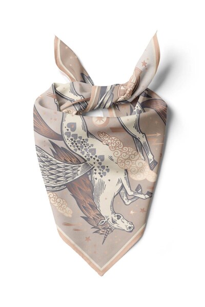 Modabutik Violla Unicorn Desenli Bandana