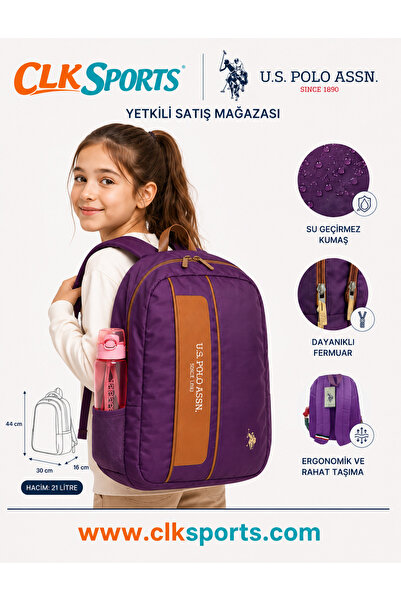 U.S. Polo Assn. Okul Sırt Çantası - Kalemlik Hediyeli