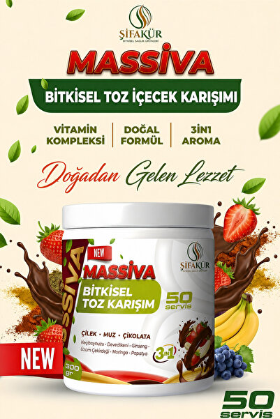 ŞİFAKÜR BİTKİSEL SAĞLIK ÜRÜNLERİ Şifakür Massiva Bitkisel Toz İçecek Karışımı...