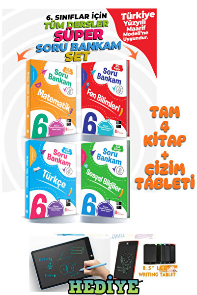 Ata Yayıncılık 6. Sınıf Tüm Dersler Süper Soru Bankam Set