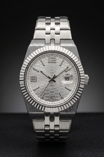 TEKMAKG High Quality Luxury Steel Band Classic Men's Wristwatch with Calendar
