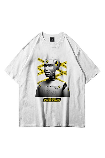 Tarzsokak Unisex testiranje Asap Rocky bela majica