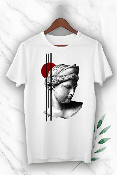 perseusshopping Mythology Chief Goddess Hera Printed White Unisex T-Shirt