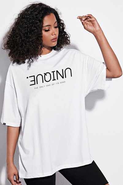 nrage Tricou alb imprimat - NRAGE156