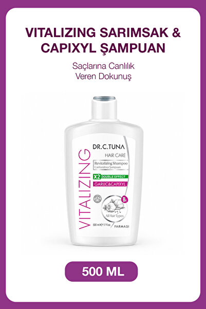 Dr. C. Tuna Vitalizing Tüm Saç Tipleri için Sarımsaklı Şampuan 500 ml