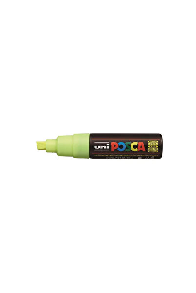 POSCA Marker UNI PC-8K Posca, 8.0 mm, varf tesit, Galben fluo