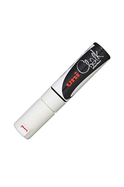 Uni Marker creta lichida Chalk, 8mm, ALB