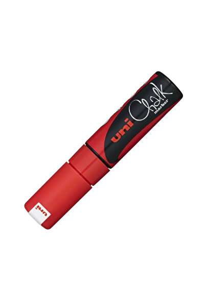 Uni Marker creta lichida Chalk, 8mm, ROSU FLUO