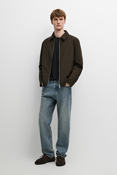 Massimo Dutti Yaka detaylı hafif ceket
