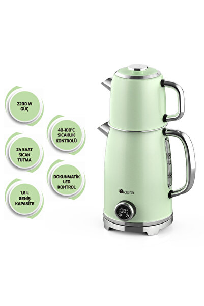 AURA Retro Mint Çay Makinesi Au1001y