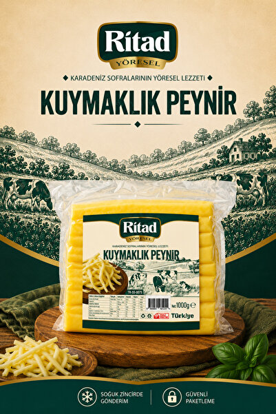 Ritad Yöresel Karadeniz Kuymaklık (Tel) Peynir 1000 g