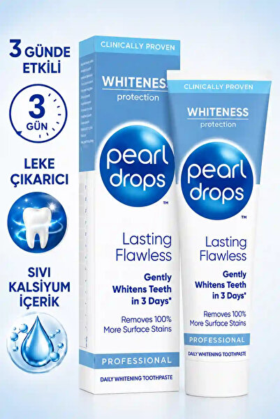 Pearl Drops لاستينج فلاولز - معجون أسنان مبيض ومزيل للعيوب، فعال خلال 3 أيام،...