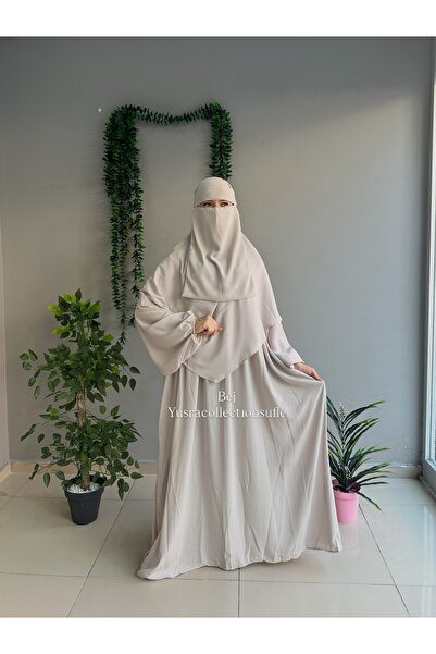 Yüsra Collection طقم حجاب أسل سوفليه من 3 قطع