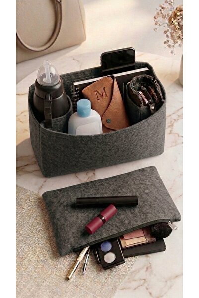 MARJİNAL W CLUB Long....... Medium Yandan Clutch Cantali Organizer Füme ( Ant...