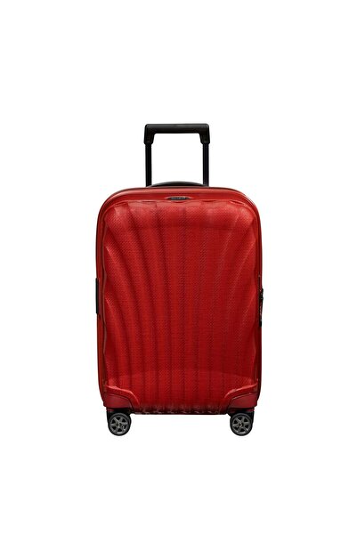Samsonite C-Lite Spinner Kırmızı - 4 Tekerlekli Körüklü Kabin Boy Valiz 55cm