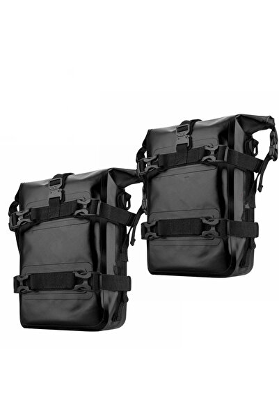 Choice1 2PCS Black 2PCS Motorcycle Bumpers Bag Waterproof 5L-8L Motorcycle Si...