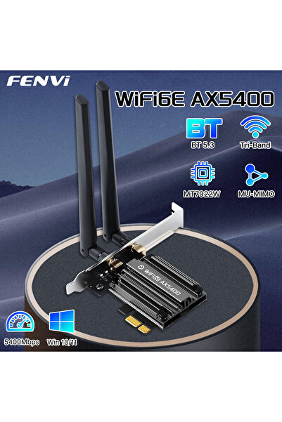 Choice محول واي فاي 6E لسطح المكتب AX5400 من FENVI MT7922 بسرعة 5374 ميجابت ف...