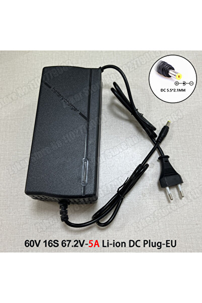 Choice1 EU Plug 60V 5A-DC 60V 72V 5A Lithium Battery Charger 67.2V 84V 5A Lit...