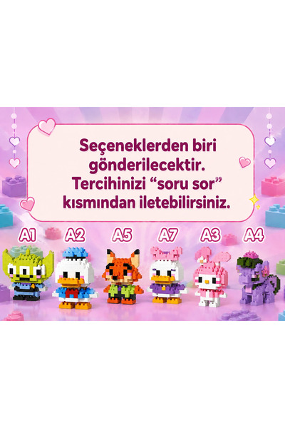 Kmod Life Bricks Mini Puzzle Yapboz Seri Karakterleri (1 Adet Ürün Fiyatıdır-...