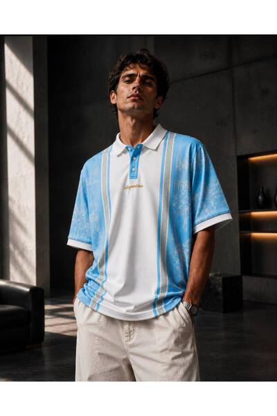KUN SPORTSWEAR تي شيرت كبير الحجم من مجموعة ريترو نوستالجي بريميوم