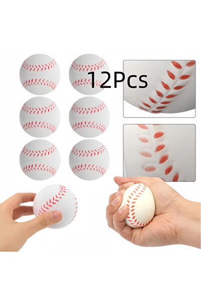 Choice 12Pcs 12pcs 6cm PU Baseball Soft Sponge Ball Toy Outdoor Sport Practic...