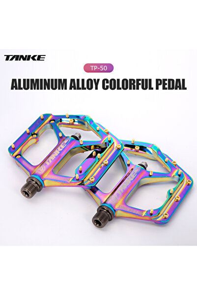 Choice colorful TANKE TP-50 Pedals Sepeda MTB Aluminum Alloy Non-slip Bicycle...