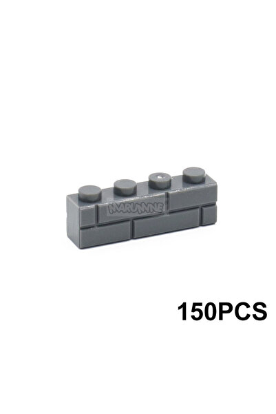 Choice 1 × 4 رمادي غامق × 150 قطع مكعبات مدينة MARUMINE MOC 1 × 4 مكعبات بناء...