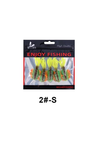 Choice Color2 S WEIHE （5pcs） 7cm/2g 10.5cm/7g Soft Fishing Lure Squid Fishing...