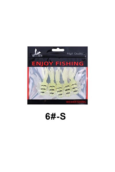 Choice Color6 S WEIHE （5pcs） 7cm/2g 10.5cm/7g Soft Fishing Lure Squid Fishing...