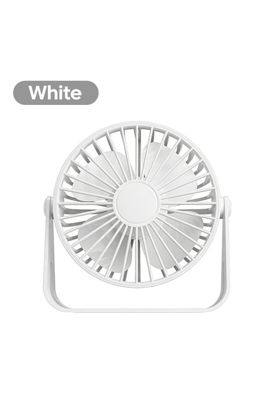 Choice1 WHITE Mini USB Fan 4 Leaves Desktop Silent USB Cable Power Supply Plu...