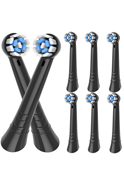 Choice1 Black-8pcs Replacement Toothbrush Brush Heads Compatible with Oral B ...