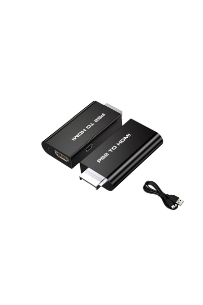 Choice محول فيديو وصوت متوافق مع HDMI من نوع PS2 إلى HDMI، أسود، يدعم 480i و4...