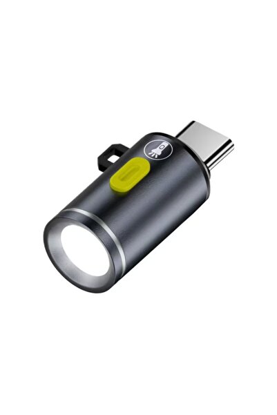 Choice1 Grey Type-C LED Camping Flashlight Portable Pocket Flashlight Outdoor...