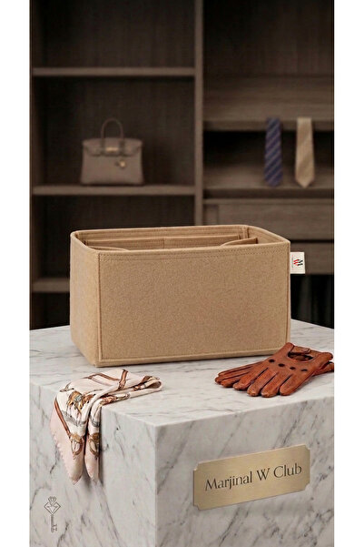 MARJİNAL W CLUB Çift Suluklu Standart Çanta Içi Organizer 28x15x12 Olculu