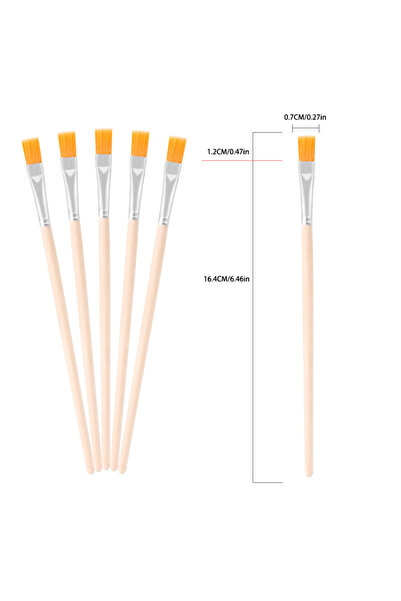 Choice1 30PC B 10pc/30pc/50pc/100pcpole flat brush Nylon bristles row pen Tip...