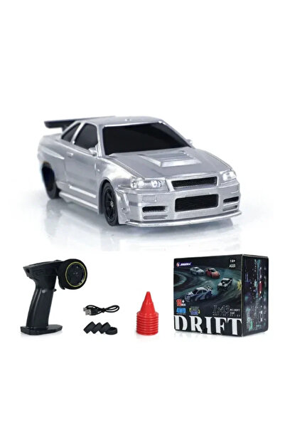 Choice Silver 2.4G RC Drift Car 1/43 4WD Remote Control Car High Speed Four W...