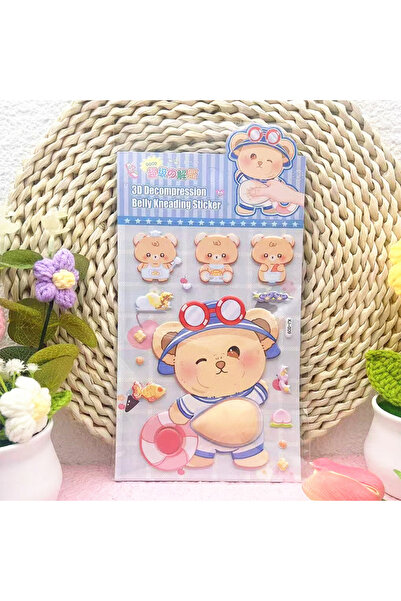 Choice 8 1PC Lovely Animal 3D Stereo Tummy Press Fun Stress Relief Sticker,Ra...