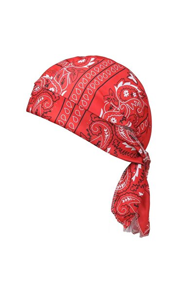 Choice Red Paisley Printed Headscarf Man Women Scarf Summer Spring Cycling Pi...