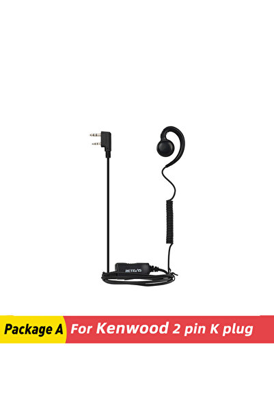 Choice سماعة أذن RETEVIS لجهاز الاتصال اللاسلكي Kenwood 2Pin Retevis EEK021 ع...
