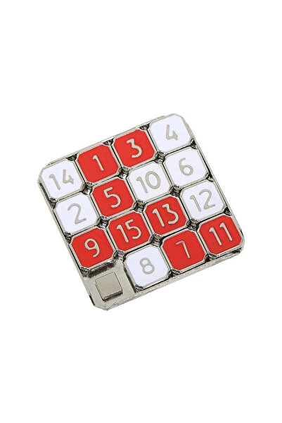 Choice Fifteen Puzzle Metal Brain Teasers 1-15 Number Slide Puzzles for Adult...