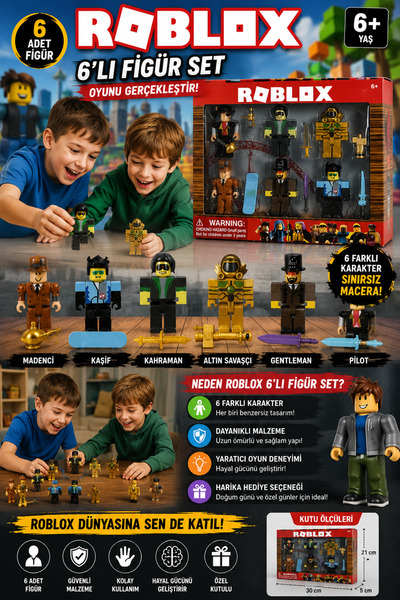 Kids Oyuncak Roblox 6lı Figür Set 247250