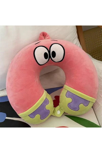 Choice Patrick Star Cartoon SpongeBob SquarePants U-shaped Pillow Cute Fill M...