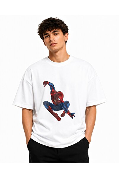 Inscriptie Ουνισέξ Βαμβακερό T-Shirt Υψηλής Ποιότητας  "Σπάιντερμαν καρτούν ε...