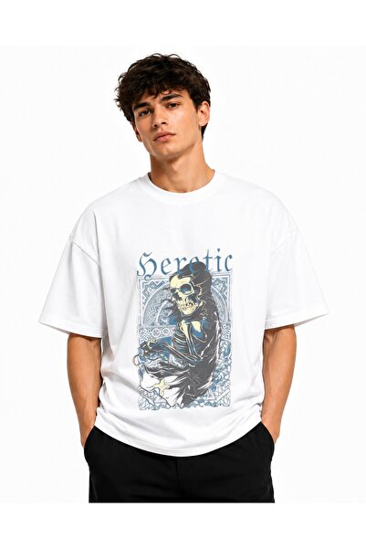 Inscriptie Unisex Premium Cotton Casual T-Shirt "Devil skull"