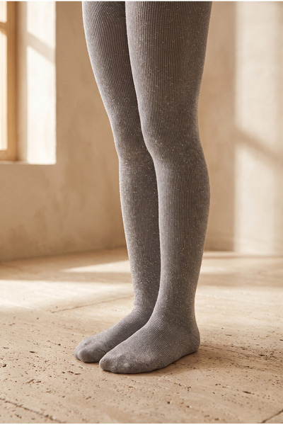 BONY SOCKS Devojčice Sa šljokicama čarape sive